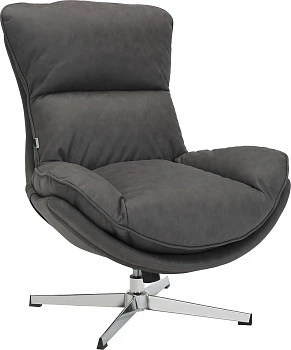 Кресло мягкое Mango (Манго) (ткань темно-серая)